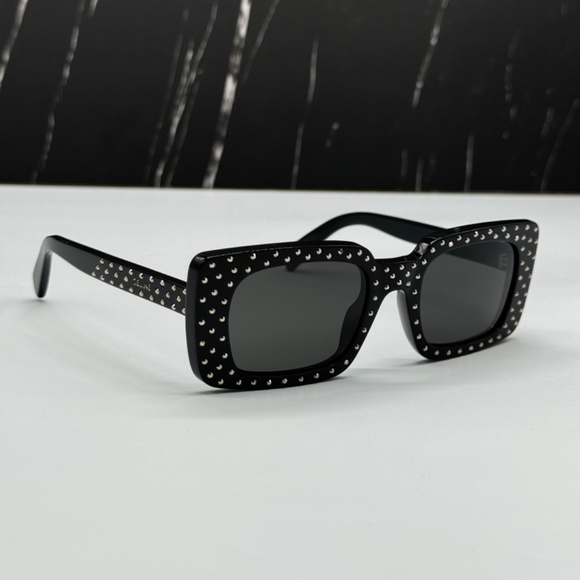 NEW CL4213IS 01A CELINE BLACK GREY OVERSIZED SQUARE WOMEN CELINE SUNGLASSES - Picture 5 of 11